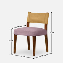 Load image into Gallery viewer, Angel Upholstered Chair - Set of Two - Dual Tone - Mustard
