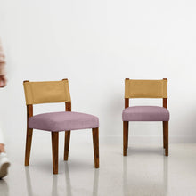 Load image into Gallery viewer, Angel Upholstered Chair - Set of Two - Dual Tone - Mustard