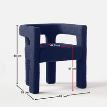Load image into Gallery viewer, Candela Upholstered Chair - Set of Two - Oxford Blue