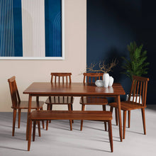 Load image into Gallery viewer, Maltby Dining Table Set - 4 & 6 Seater/150 cm with Bench