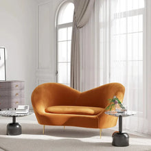 Load image into Gallery viewer, Hana Luxury Modern Velvet Upholstered Curved Sofa