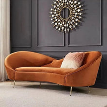 Load image into Gallery viewer, Hana Luxury Modern Velvet Upholstered Curved Sofa