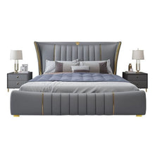 Load image into Gallery viewer, Ankara Upholstered Bed Without Storage In Fabric