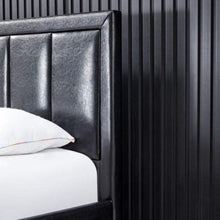 Load image into Gallery viewer, Amazon Upholstered Bed Without Storage In Leatherette