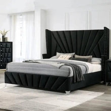 Load image into Gallery viewer, Bartın Upholstered Bed Without Storage In Suede