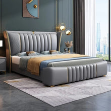 Load image into Gallery viewer, Ankara Upholstered Bed Without Storage In Fabric