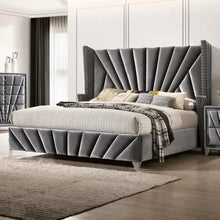 Load image into Gallery viewer, Bartın Upholstered Bed Without Storage In Suede