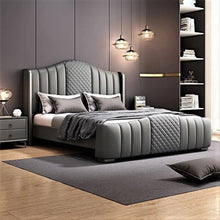 Load image into Gallery viewer, Marvel Upholstered Bed Without Storage In Suede