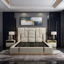 Load image into Gallery viewer, Julius Upholstered Luxury Bed With Hydraulic In Leatherette