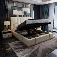 Load image into Gallery viewer, Julius Upholstered Luxury Bed With Hydraulic In Leatherette