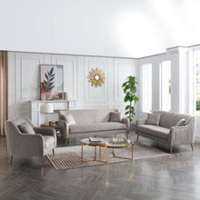 Load image into Gallery viewer, Tesla Straight Line Sofa Set in Grey