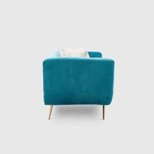 Load image into Gallery viewer, Peppermint Straight Line Sofa Set in Blue