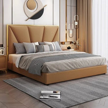 Load image into Gallery viewer, Egypt Luxury Upholstered Bed Without Storage In Leatherette