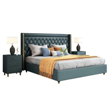 Load image into Gallery viewer, Fallstich Upholstered Luxury Bed Without Storage In Leatherette