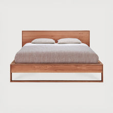 Load image into Gallery viewer, Sael Bed - Solid Walnut/Teak/Oak Wood (King)