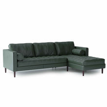 Load image into Gallery viewer, Palo Sofa | L-Shaped Sectional with Chaise (8.25 feet) | Italian Leather Sofa