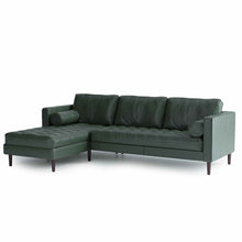 Load image into Gallery viewer, Palo Sofa | L-Shaped Sectional with Chaise (8.25 feet) | Italian Leather Sofa