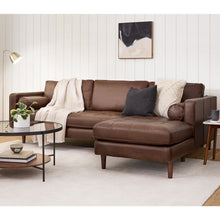 Load image into Gallery viewer, Palo Sofa | L-Shaped Sectional with Chaise (8.25 feet) | Italian Leather Sofa