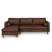 Load image into Gallery viewer, Palo Sofa | L-Shaped Right Sectional with Chaise (8.25 feet) | Italian Leather Sofa