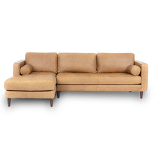 Load image into Gallery viewer, Palo Sofa | L-Shaped Sectional with Chaise (8.25 feet) | Italian Leather Sofa