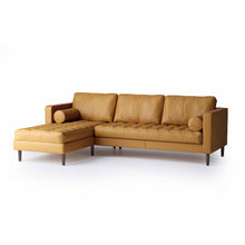 Load image into Gallery viewer, Palo Sofa | L-Shaped Right Sectional with Chaise (8.25 feet) | Italian Leather Sofa
