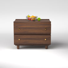 Load image into Gallery viewer, Stava Bedside Table | Solid Walnut/Teak/Oak Wood | 3 Feet Length