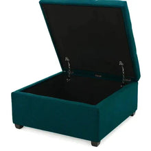 Load image into Gallery viewer, Majestic Mingle Ottoman With Storage In Suede