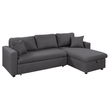 Load image into Gallery viewer, Glossy L-Shaped Sectional Storage Sofa Cum Bed