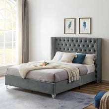 Load image into Gallery viewer, Tony Upholstered Bed Without Storage In Suede