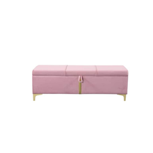 Load image into Gallery viewer, Elegant Upholstered Ottoman With Storage