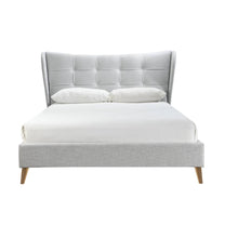 Load image into Gallery viewer, Haval Upholstered Bed Without Storage In Suede