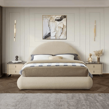Load image into Gallery viewer, Luna Upholstered Bed Without Storage In Towel Suede Fabric
