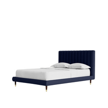 Load image into Gallery viewer, Baroda Upholstered Bed Without Storage In Suede