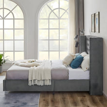 Load image into Gallery viewer, Tony Upholstered Bed Without Storage In Suede