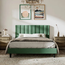 Load image into Gallery viewer, Max Upholstered Bed Without Storage In Suede