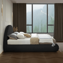 Load image into Gallery viewer, Luna Upholstered Bed Without Storage In Towel Suede Fabric
