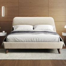 Load image into Gallery viewer, Gobbler Upholstered Bed Without Storage In Suede Fabric