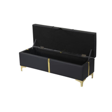 Load image into Gallery viewer, Elegant Upholstered Ottoman With Storage