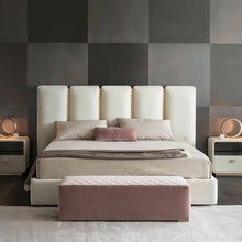 Load image into Gallery viewer, Defender Upholstered Bed Without Storage In Suede