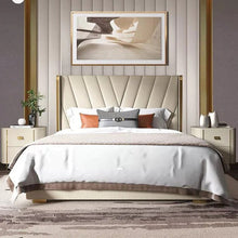 Load image into Gallery viewer, Albris Upholstered Bed Without Storage In Suede