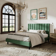 Load image into Gallery viewer, Max Upholstered Bed Without Storage In Suede