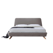 Load image into Gallery viewer, Gobbler Upholstered Bed Without Storage In Suede Fabric