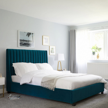 Load image into Gallery viewer, Wisdom Upholstered Bed Without Storage In Suede