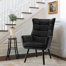 Load image into Gallery viewer, Zoby Wing Chair Premium Suede