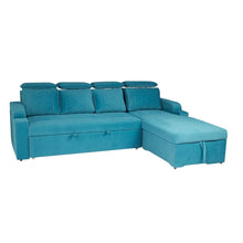 Load image into Gallery viewer, Titanium luxurious Sofa Cum Bed With Lounger