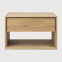 Load image into Gallery viewer, Bon Bedside Table  | Solid Walnut/Teak/Oak Wood | 2 Feet Length