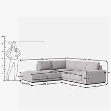 Load image into Gallery viewer, Derek L Shape Sofa