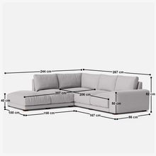 Load image into Gallery viewer, Derek L Shape Sofa