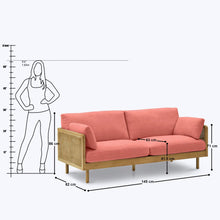 Load image into Gallery viewer, Hughes Rattan 2 Seater Sofa - 57"