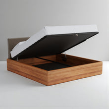 Load image into Gallery viewer, Aari Bed (Built-in Storage) - Solid Teak/Walnut/Oak Wood (Queen)